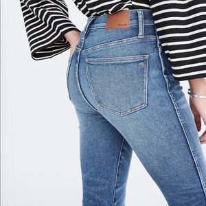 Madewell 10" High-Rise Skinny Jeans in Cordova Wash: Button-Front Edition